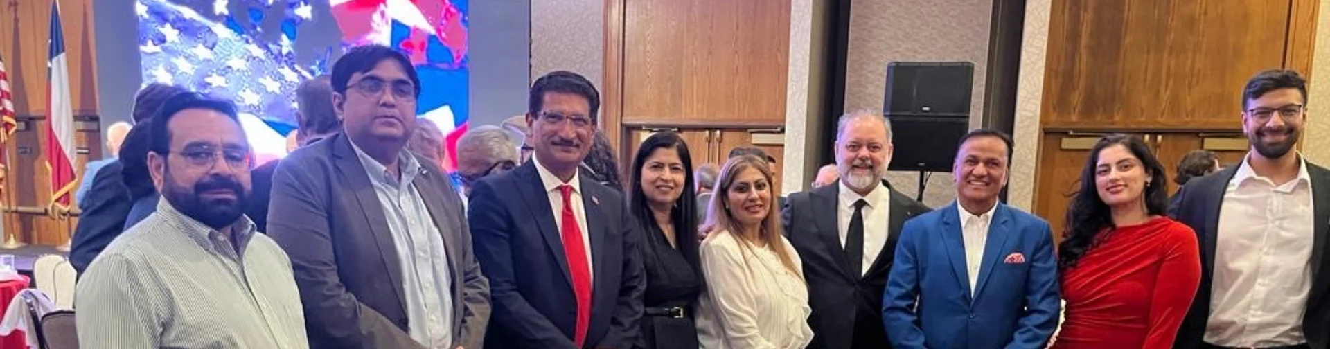 Guests at a firm event